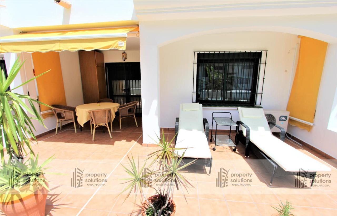 PUEBLO DEL PARQUE 3- Terraza, jardín, barbacoa y piscina Benalmádena Exterior foto